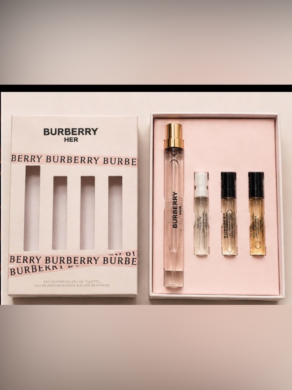 Burberry Her Pink and Gold Sample Vial Set